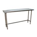 Bk Resources Stainless Steel Work Table Flat Top With Open Base 60"Wx18"D VTTOB-1860